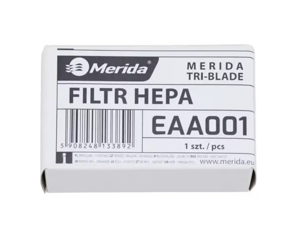 Filtr HEPA do suszarki MERIDA TRI-BLADE Merida TRI-BLADE – filtr HEPA EAA001