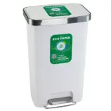 Plastikowy kosz pedałowy Merida Eco Paper biały 50 litrów