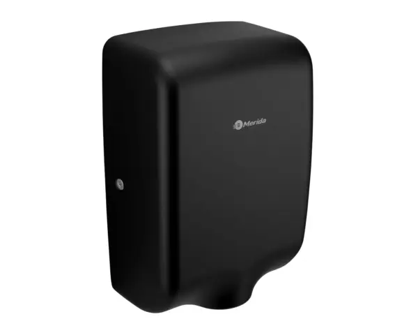 Suszarka do rąk MERIDA TURBO JET SLIM MINI, czarna Suszarka do rąk Merida Turbo Jet Slim Mini czarna stal nierdzewna