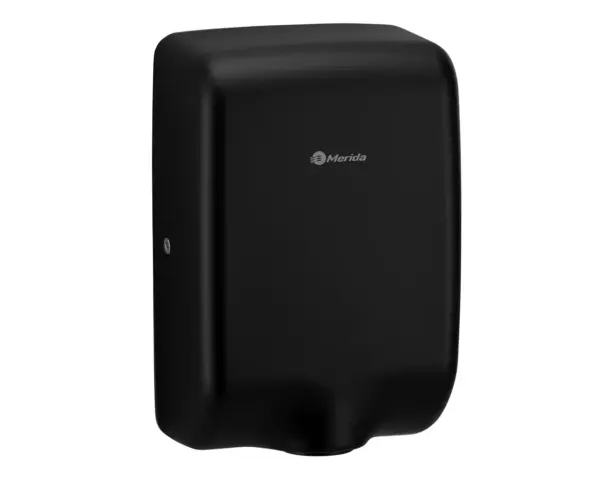 Czarna suszarka do rąk Merida Turbo Jet Slim Mini 700W