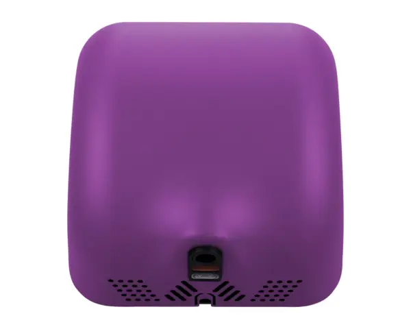 Suszarka do rąk MERIDA TURBO JET VIOLET LINE, fioletowa Widok boczny fioletowej suszarki do rąk Merida Turbo Jet Violet Line