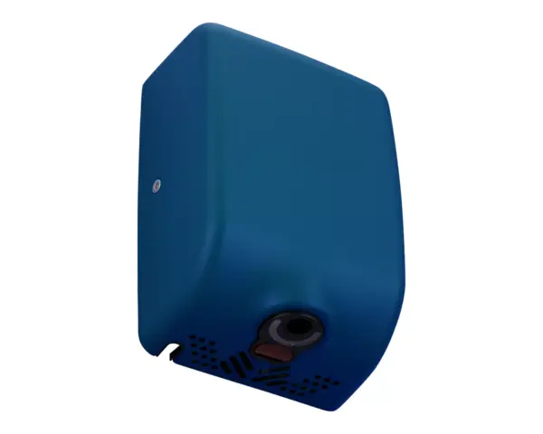 Suszarka do rąk MERIDA TURBO JET SLIM MINI BLUE LINE, niebieska Kompaktowa suszarka Merida Turbo Jet Slim Mini do montażu ściennego