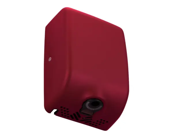 Suszarka do rąk MERIDA TURBO JET SLIM MINI RED LINE, czerwona Suszarka Merida Turbo Jet Slim Mini Red Line z niebieską diodą LED