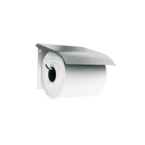 Metalowy uchwyt na papier toaletowy ze stali matowej na jedną rolkę