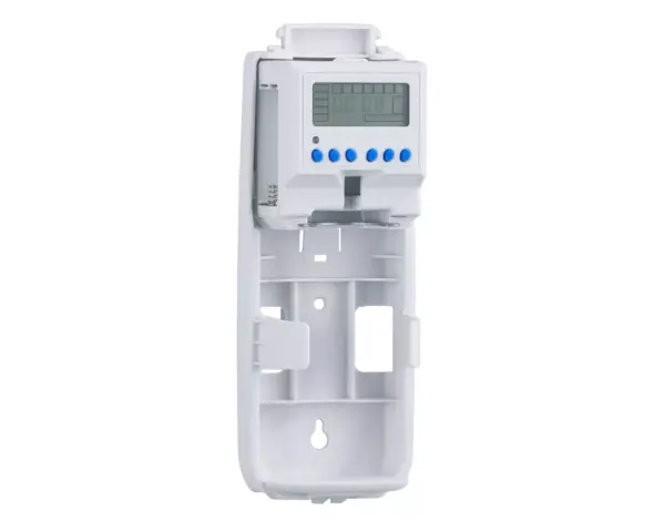 Elektroniczny odświeżacz powietrza LCD MERIDA HARMONY, tworzywo, biały transparentny Wnętrze odświeżacza Merida Harmony LCD bez wkładu zapachowego