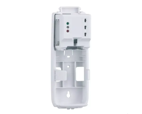 Elektroniczny odświeżacz powietrza LED MERIDA HARMONY, tworzywo, biały transparentny Wnętrze odświeżacza MERIDA HARMONY z elektronicznym programatorem i diodą LED