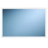 Lustro 40x60 cm w białej metalowej ramie 18 mm, montaż pionowy lub poziomy