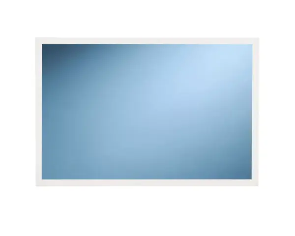 Lustro w ramie metalowej - białej MERIDA STELLA WHITE LINE, 40 x 60 cm Lustro 40x60 cm w białej metalowej ramie 18 mm, montaż pionowy lub poziomy