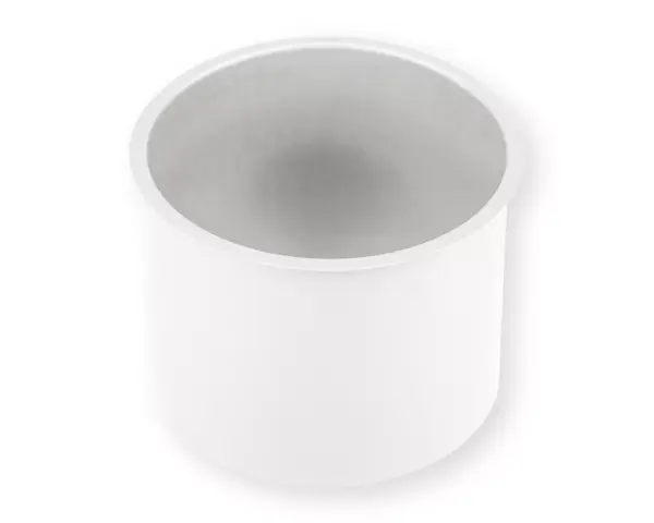Kołnierz kosza nablatowy okrągły MERIDA STELLA WHITE LINE, biały Okrągły biały kołnierz kosza nablatowego otwór 152–156 mm