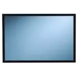 Lustro prostokątne 40x60 cm w czarnej ramie do montażu pionowego lub poziomego