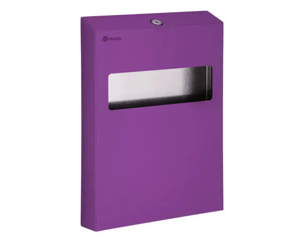 Pojemnik na podkładki na deskę sedesową MERIDA STELLA VIOLET LINE, fioletowy Wnętrze pojemnika MERIDA STELLA VIOLET LINE z wkładem na 100 podkładek