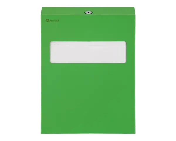 Pojemnik na podkładki na deskę sedesową MERIDA STELLA GREEN LINE, zielony Pojemnik MERIDA STELLA GREEN LINE montowany na ścianie w toalecie