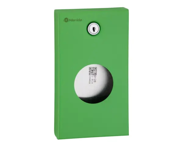Pojemnik na torebki higieniczne MERIDA STELLA GREEN LINE, zielony Stalowy zielony pojemnik na torebki higieniczne na ścianę