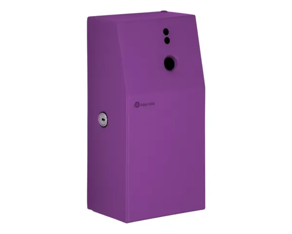 Obudowa odświeżaczy powietrza MERIDA STELLA VIOLET LINE, fioletowa Otwarta obudowa odświeżacza MERIDA STELLA VIOLET LINE z niewidocznymi zawiasami