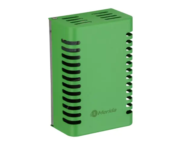 Odświeżacz powietrza V SOLID EVOLUTION MERIDA STELLA GREEN LINE, zielony Zielony odświeżacz Merida Stella, widok otworów wentylacyjnych z boku