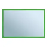 Lustro MERIDA STELLA GREEN LINE w zielonej ramie, widok frontalny
