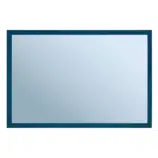 Lustro ścienne 40x60 cm w niebieskiej ramce metalowej 18 mm
