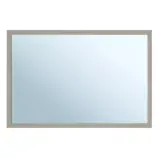 Lustro 40x60 cm w wąskiej ramie metalowej koloru szarego kamiennego
