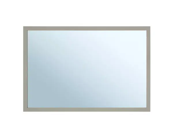 Lustro w ramie metalowej - szarej kamiennej MERIDA STELLA STONE GREY LINE, 40 x 60 cm Lustro 40x60 cm w wąskiej ramie metalowej koloru szarego kamiennego
