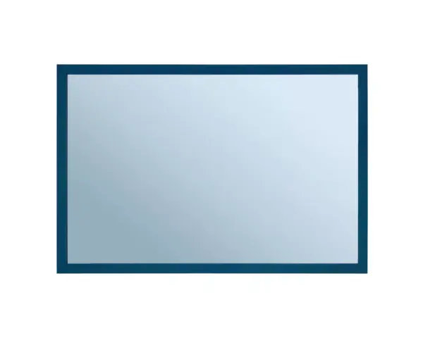 Lustro w ramie metalowej - niebieskiej MERIDA STELLA BLUE LINE, 40 x 60 cm Lustro ścienne 40x60 cm w niebieskiej ramce metalowej 18 mm