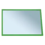 Zielona metalowa rama lustra 40x60 cm, szerokość ramki 18 mm