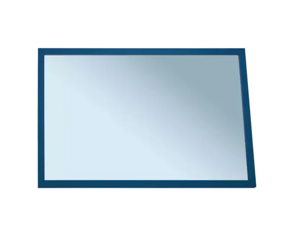 Lustro w ramie metalowej - niebieskiej MERIDA STELLA BLUE LINE, 40 x 60 cm Prostokątne lustro Merida w niebieskiej ramie do montażu pionowego lub poziomego