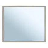 Lustro łazienkowe 50x60 cm w kamienno-szarej ramie metalowej