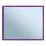 Lustro prostokątne 50x60 cm w fioletowej ramie montowane pionowo