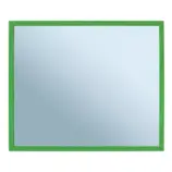 Lustro prostokątne 50x60 cm w zielonej ramie malowanej proszkowo