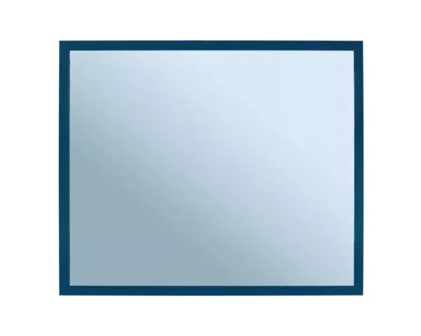 Lustro w ramie metalowej - niebieskiej MERIDA STELLA BLUE LINE, 50 x 60 cm Lustro w niebieskiej metalowej ramie 18 mm montowane na ścianie łazienki