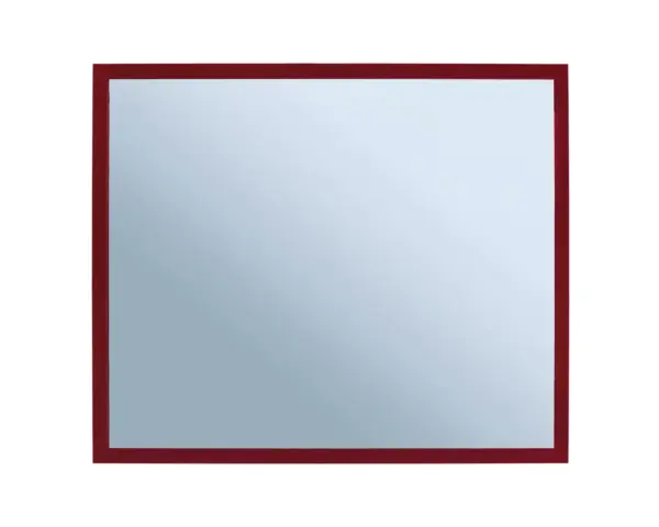 Lustro w ramie metalowej - czerwonej MERIDA STELLA RED LINE, 50 x 60 cm Lustro MERIDA STELLA RED LINE z czerwoną ramką 18 mm montowane pionowo