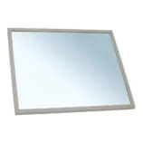 Lustro ścienne z szarą kamienną ramą metalową, grubość lustra 4 mm