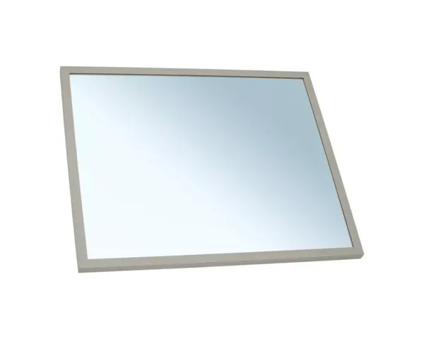 Lustro w ramie metalowej - szarej kamiennej MERIDA STELLA STONE GREY LINE, 50 x 60 cm Lustro ścienne z szarą kamienną ramą metalową, grubość lustra 4 mm