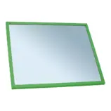 Lustro w ramie metalowej - zielonej MERIDA STELLA GREEN LINE, 50 x 60 cm
