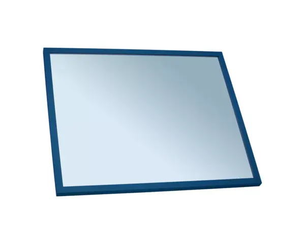 Lustro w ramie metalowej - niebieskiej MERIDA STELLA BLUE LINE, 50 x 60 cm Lustro STELLA BLUE LINE 50x60 cm w niebieskiej ramie, widok boczny