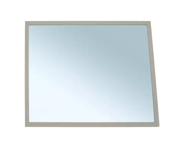 Lustro w ramie metalowej - szarej kamiennej MERIDA STELLA STONE GREY LINE, 50 x 60 cm Prostokątne lustro MERIDA STELLA w szarej ramie, montaż pionowy lub poziomy