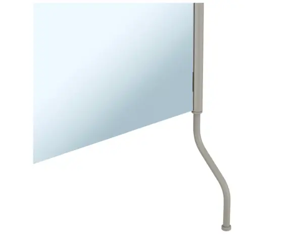 Lustro uchylne w oprawie szarej kamiennej matowej z uchwytem ułatwiającym regulację kąta nachylenia MERIDA STELLA STONE GREY LINE, 50 x 60 cm Lustro uchylne w oprawie matowej szarej z zakresem regulacji 0-10°