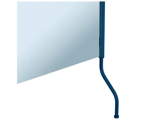 Lustro uchylne w oprawie niebieskiej matowej z uchwytem ułatwiającym regulację kąta nachylenia MERIDA STELLA BLUE LINE, 50 x 60 cm Lustro uchylne MERIDA STELLA BLUE LINE widok z boku z uchwytem