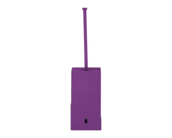 Szczotka do WC z uchwytem, mocowana do ściany MERIDA STELLA VIOLET LINE, fioletowa Uchwyt ścienny szczotki WC Merida Stella Violet Line ze stali nierdzewnej