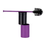 Szczotka WC Merida Stella Violet Line zamontowana na ścianie, detal mocowania