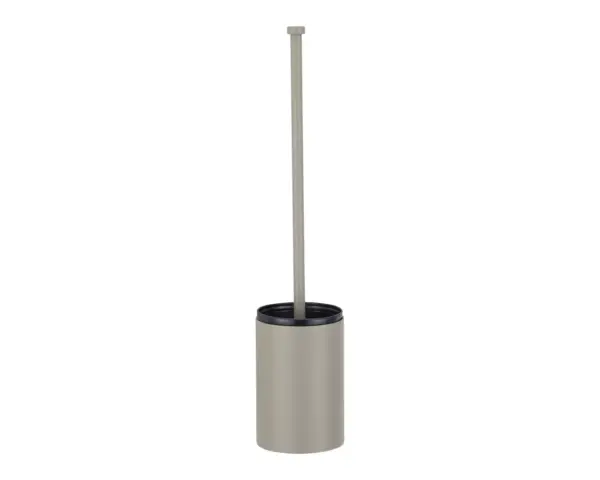 Szczotka do WC z uchwytem mocowanym do ściany, tuba krótka, MERIDA STELLA STONE GREY LINE, szara kamienna Komplet szczotki toaletowej MERIDA STELLA ze stali z szarą powłoką kamienną