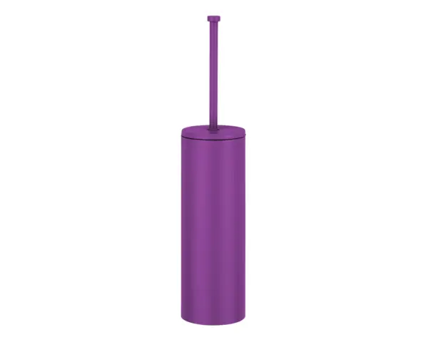 Szczotka do WC z uchwytem mocowanym do ściany, tuba z przykrywką, MERIDA STELLA VIOLET LINE, fioletowa Szczotka do WC z uchwytem mocowanym do ściany, tuba z przykrywką, MERIDA STELLA VIOLET LINE, fioletowa