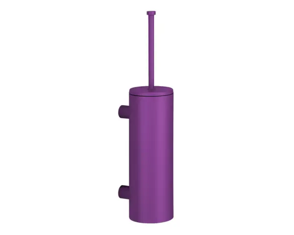 Szczotka do WC z uchwytem mocowanym do ściany, tuba z przykrywką, MERIDA STELLA VIOLET LINE, fioletowa Szczotka do WC z uchwytem mocowanym do ściany, tuba z przykrywką, MERIDA STELLA VIOLET LINE, fioletowa