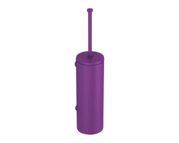 Szczotka do WC z uchwytem mocowanym do ściany, tuba z przykrywką, MERIDA STELLA VIOLET LINE, fioletowa Szczotka do WC z uchwytem mocowanym do ściany, tuba z przykrywką, MERIDA STELLA VIOLET LINE, fioletowa