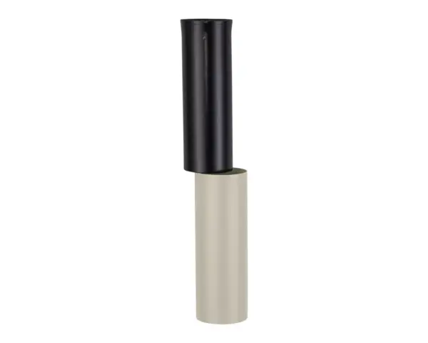 Szczotka do WC z uchwytem mocowanym do ściany, tuba z przykrywką, MERIDA STELLA SILK GREY LINE, szara jedwabista Merida Stella Silk Grey Line – szczotka WC z wymienną końcówką i uchwytem ściennym