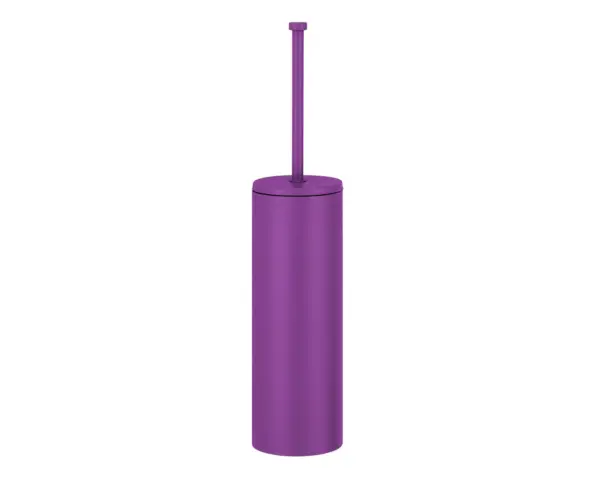 Szczotka do WC z uchwytem mocowanym do ściany, tuba z przykrywką, MERIDA STELLA VIOLET LINE, fioletowa Szczotka do WC z uchwytem mocowanym do ściany, tuba z przykrywką, MERIDA STELLA VIOLET LINE, fioletowa