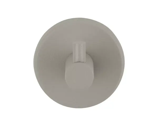 Wieszak pojedynczy MERIDA STELLA STONE GREY LINE, szary kamienny Mosiężny wieszak łazienkowy Merida Stella w kolorze szarego kamienia