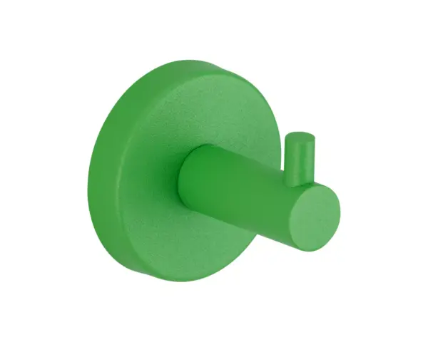 Wieszak pojedynczy MERIDA STELLA GREEN LINE, zielony Wieszak MERIDA STELLA GREEN LINE – solidne mocowanie ścienne z mosiądzu