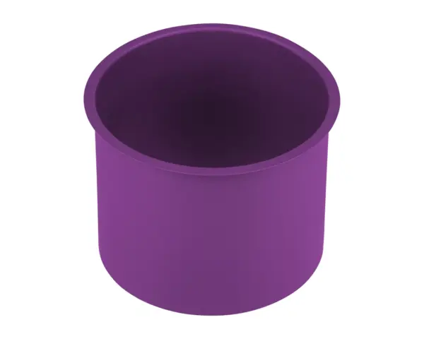 Kołnierz kosza nablatowy okrągły MERIDA STELLA VIOLET LINE, fioletowy Kołnierz kosza nablatowy MERIDA STELLA fioletowa powłoka strukturalna stalowa