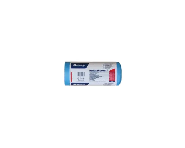 Niebieskie worki na śmieci 20 l HDPE/LDPE rolka 50 sztuk